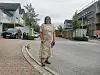 Randi Tanberg Finne foran markedsgata som tar form.