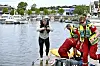 Ambulanselærlingene trente på redning av drukningspasient under en realistisk øvelse i Rørvik.