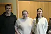 Tobias Kornerud - svartrusspresident YNVS, Mathilde Østhus - russepresident Val og Thea Olaisen rødrussepresident YNVS.