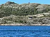 Gjerdinga hyttegrend sett fra sjøen.