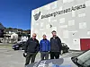 Snart klart for Kystbymessa 2024 sier Lars Fredrik Mørch (Namdalskysten Næringsforening), Kim Gøran Arnø (Folla Event AS) og Jonas Williksen (Namdalskysten Næringsforening).