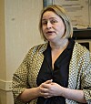 Ann Iren Jamtøy orienterte kommunestyret om kunstprosjektet «Kunstlandskap Midt», som Leka kommune nå går inn i.