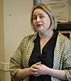 Ann Iren Jamtøy orienterte kommunestyret om kunstprosjektet «Kunstlandskap Midt», som Leka kommune nå går inn i.