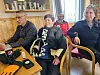 Kolvereidskytterne Arve Trones, Lucas Nogva-Johansen, Snorre Rolandsen og Else Restad følger med på finaleresultatene.