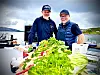 Lars Erik Vesterdal og Robert Mære fra TrønderTV skal servere Kortreist mat under Kystbykvelden.