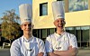 Fra venstre Piotr Cieslik (19) fra Rørvik og Sverre Havdal (18) Trondheim