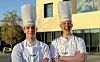 Fra venstre Piotr Cieslik (19) fra Rørvik og Sverre Havdal (18) Trondheim