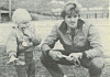 Annfrid Johnsen deltok i ringspillet sammen med pappa.