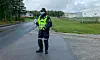 Politiet holdt kontroll på Kolvereid i morgentimene.
