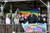 Fra venstre: Kristine Simone Reppen, Lisbeth Haug, Lene Thorsen, Geir Prestvik, Sara Edland Gjøsteen og Maren Valø Dekkerhus er blant dem som står bak årets Pride-arrangement i Rørvik.