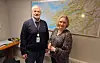 Kommunedirektør Karl-Anton Swensen og kommuneoverlege Berit Jensen Grandaunet.