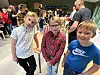 Fjerdeklassingene Hans Jakob Sandvik, Sofie Heimsvik og Sverre Lim Ramstad syntes det var artig å arrangere Internasjonal dag.