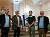 Terje Settnøy (Nærøysund FrP), Stortingsrepresentant Hans Fredrik Grøvan (Krf), Thor Lanesskog (KrF), og Jarle Media (MIFF) deltok på møtet i Babtistkirka.