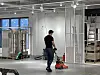 Gulvet i de nye Cubus-lokalene skal få en spesiell behandling med strukturmaling.