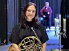 Birgit Stautland, som flyttet til Nærøysund i 2023 og raskt fant sin plass i Kolvereid Hornmusikklag.