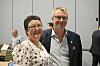 Mariann Oddvik (Ap) og varaordfører Terje Settenøy (Frp)