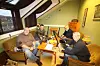 Programlederne Knut Sandersen og Torkil Marsdal Hanssen hadde Pål Sæther Eiden og Terje Sørvik som første gjester i den nye podcast fra Ytringen.