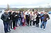Gleder seg til å dra til Galdhøpiggen: Qutabia Taleb, Mehavi Hans, Mamon Hasson, Tesfit Mogos, Yebio Yemane, Mohammad Kabalan, Ueangfa Horven, Abeer Alfaraj, Bushra Dahman, Ahmad Abdi, Matar Alomen sammen med Lena Moen og Solveig Solstad fra voksenopplæringen, frisklivskoordinator Anne Lene Gregersen og Steinar Flasnes fra trimgruppa i KIL.