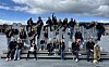 En leken og flott gjeng var samlet på korpstur i Östersund.