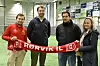 Tobias Vikan, Jonas Williksen, Tor Helge Johansen fra RIL og Kristin Moe Fjær fra Sparebank1 SMN gleder seg over å kunne fylle hallen med aktiviteter.