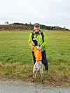 Bertil Nyheim, Nærøy med engelsksetteren Royaluras P-Tonic Island som fikk 2. UK søndag.