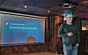 Nærøysund Frp med Terje Settenøy og Andreas Sørensen i spissen inviterte til åpent møte på Lauritz plass.
