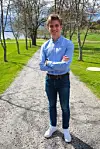 John Petter går på idrettsfag i Steinkjer og det er løping som er hans lidenskap - utenom politikken da.