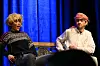 Olive Lindset-Haugvik og Arkuliusz Ivar Kluszynski i «Fire kona å ein kebab», der kulturforskjeller og forestillinger om hverandre ble utgangspunkt for humor.