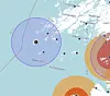 Kartet viser området rundt Purkholmen i Nærøysund, der det nå er mistanke om infeksiøs lakseanemi (ILA) ved Salmar Oppdrett AS sin lokalitet.