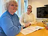 Kulturarbeider Kari Leirvik Hestad og konstituert kultursjef Stine Barstad Holm er klare til å ta imot søknader om kulturmidler.