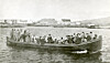 Dette bildet skal være tatt rundt 1918 i havna i Rørvik. Hvilken anlending vites ikke, men det kan se ut som det er et korps ombord. Kanskje leserne har opplysninger?