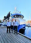 Representanter fra driftsfellesskapet. Styreleder i Sjørprodukt AS Odd Tore Frøyen, Gaute Vassbotten som er daglig leder ved Godfisken AS og Ronny Larsen som er daglig leder hos Sjøprodukt AS.