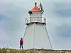 Slik så fyret ut før demonteringen startet.