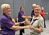 God stemning på dansegulvet på seniordans. Her ser vi Ragnhild Måøy fra Rørvik seniordans med Elin Sandnesaunet fra Ottersøy seniordans.