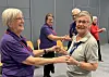 God stemning på dansegulvet på seniordans. Her ser vi Ragnhild Måøy fra Rørvik seniordans med Elin Sandnesaunet fra Ottersøy seniordans.