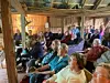 Stort oppmøte under historiekvelden på Finnestranda.