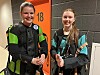 En gikk det veldig bra for og en ikke fullt så bra resultatmessig, men like blide: Thea Sørenmo og Anna Valan.