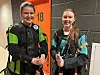 En gikk det veldig bra for og en ikke fullt så bra resultatmessig, men like blide: Thea Sørenmo og Anna Valan.