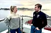 Leder i Rørvik idrettslag Tobias Viken og klyngeleder InnovArena Ragnhild Andersen.