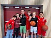Et knippe lokale baksetstjerner sammen med trener Thor Lanesskog. F.v Ahmed, Arne-Martin, Thor, Aleksander, Olav og Brett.