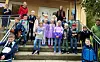 Den nye førsteklassen samlet for første gang – fulle av forventning for skoleåret som ligger foran dem.