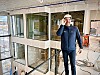 Steinar Moe i Marøya Næringsutvikling storgleder seg til de første leietakerne skal inn i Teknobygget.