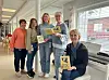 Fra venstre; Sissel Kongensøy (avd.leder Sjøsiden), Anne Toril Brøndbo (avd.leder Bjørkåstunet), Tone Iren Nygård (helseavd), Sølvi Vik Brækkan (kulturskolen) og Anne Bråtteng (kulturskolen).