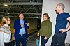 Brit Helen Helmersen Buvarp fra Heimtun, ordfører Amund Hellesø, Elin Karin Kristiansen fra Bergheim og Einar Overrein fra RIL barnehage diskuterte regjeringens forslag.