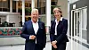 Konsernsjef i Gjensidige, Helge Leiro Baastad, og administrerende direktør i Gjensidigestiftelsen, Ingrid Riddervold Lorange.