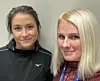 Camilla Holand og Mette Bråten håper alle som kan bli påvirket av en eventuell grunnrenteskatt stiller opp i fakkeltog søndag ettermiddag.