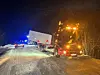 Vogntoget sperret veien i omtrent to timer før det ble flyttet.