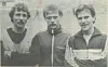 Helge Kvalø, trener Ola Stiklestad og Lars O. Broch.
