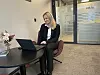 Anniken jobber fra sitt nye kontor i Teknobygget.