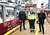 Daglig leder Kenneth Beitveit (midten) dobler etter første driftssesongen kapasiteten på «Sea Liberty 1». Her sammen med prosjektleder Helge Brendryen (til høyre) og daglig leder Geir Skarstad i SkaMik.
